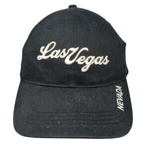 Las Vegas Nevada Baseball Cap Black One Size Adjustable Embroidered Cotton